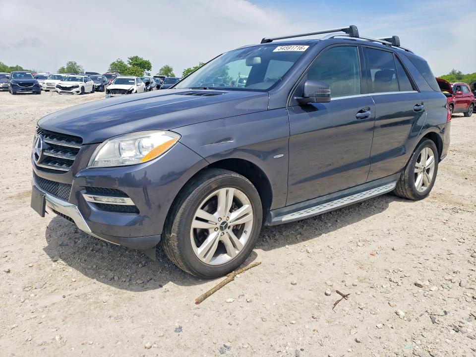 54591716 :رقم المزاد ، 4JGDA2EB6CA016167 vin ، 2012 Mercedes-benz Ml مزاد بيع