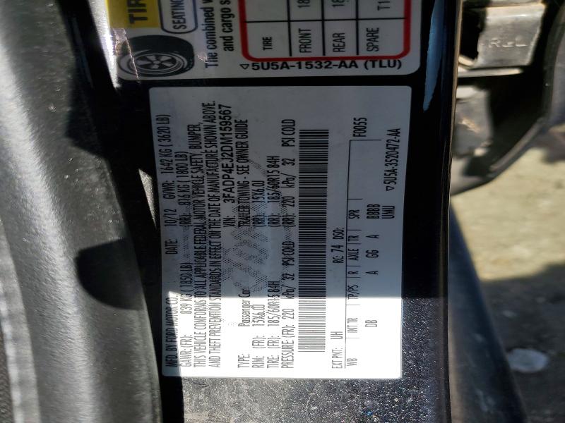 Продажа на аукционе авто 2013 Ford Fiesta, vin: 3FADP4EJ2DM159567, номер лота: 52725006