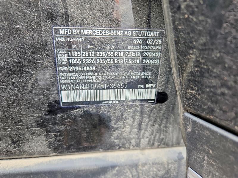 2025 Mercedes-benz Gla მანქანა იყიდება აუქციონზე, vin: W1N4N4HB7SJ735659, აუქციონის ნომერი: 52510476