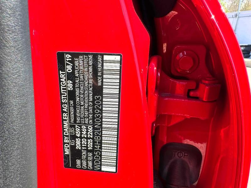 2020 Mercedes-benz Cla მანქანა იყიდება აუქციონზე, vin: WDD5J4HB2LN039203, აუქციონის ნომერი: 51471796