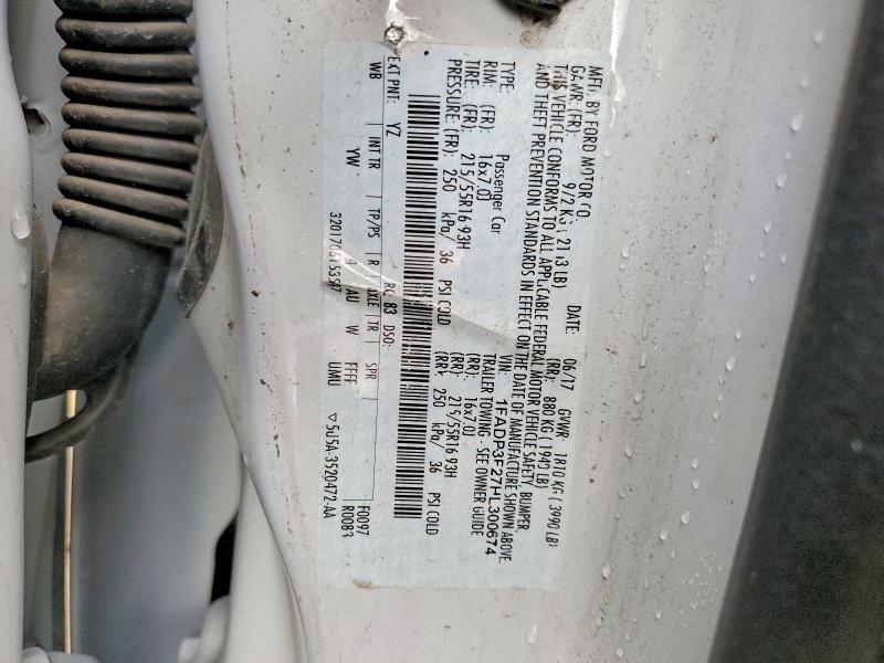 Продажа на аукционе авто 2017 Ford Focus, vin: 1FADP3F27HL300674, номер лота: 50966826