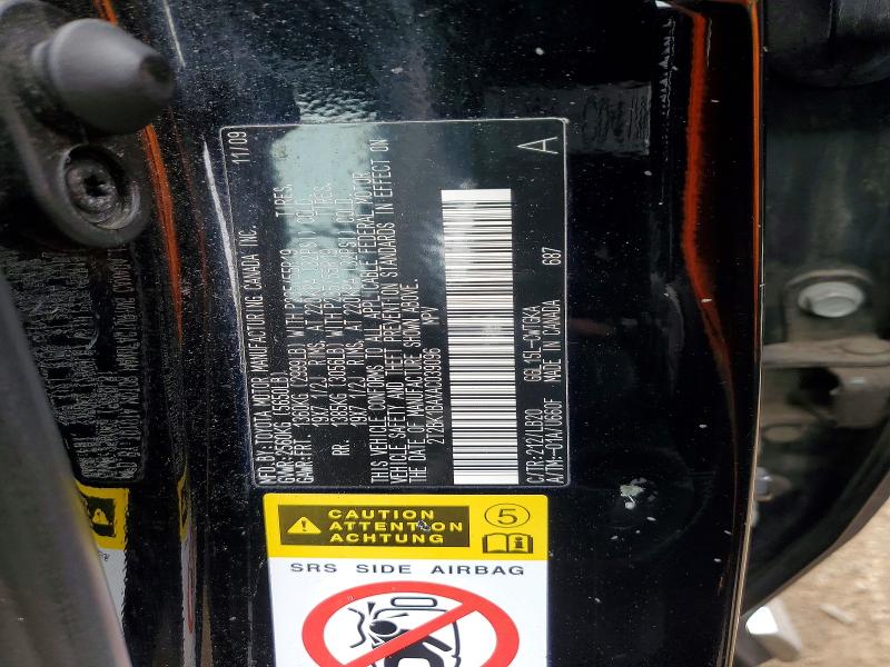 Aukcja sprzedaży 2010 Lexus Rx, vin: 2T2BK1BAXAC039096, numer aukcji: 52070326