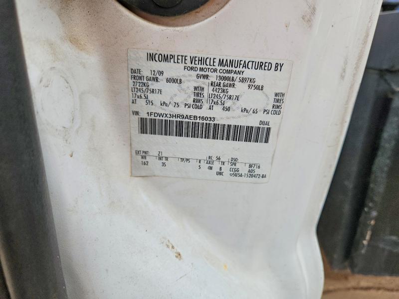 51151216 :رقم المزاد ، 1FDWX3HR9AEB16033 vin ، 2010 Ford F350 مزاد بيع