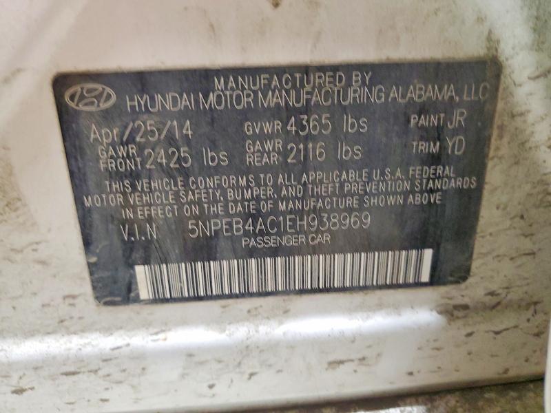 Продажа на аукционе авто 2014 Hyundai Sonata, vin: 5NPEB4AC1EH938969, номер лота: 55138466