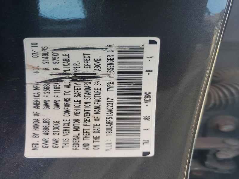 Aukcja sprzedaży 2010 Acura Tl, vin: 19UUA8F51AA023171, numer aukcji: 52325856