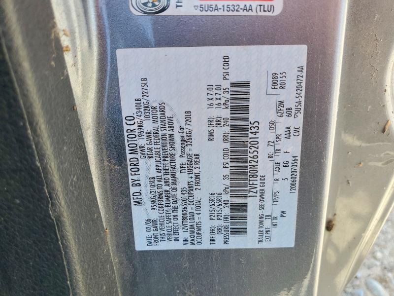 Продажа на аукционе авто 2006 Ford Mustang, vin: 1ZVFT80N265201435, номер лота: 53965756