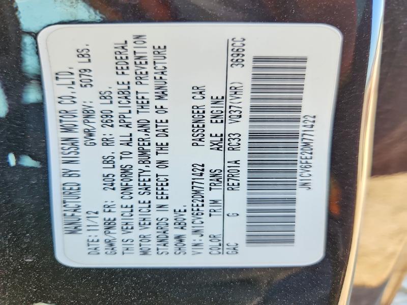 Продаж на аукціоні авто 2013 Infiniti G37 Convertible, vin: JN1CV6FE2DM771422, номер лоту: 52897546