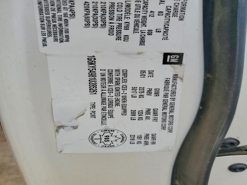 55111906 :رقم المزاد ، 1G6KY54981U285261 vin ، 2001 Cadillac Seville مزاد بيع