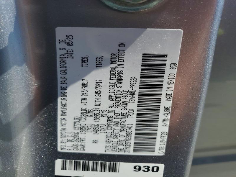 2025 Toyota Tacoma მანქანა იყიდება აუქციონზე, vin: 3TMKB5FN2SM037411, აუქციონის ნომერი: 53822946