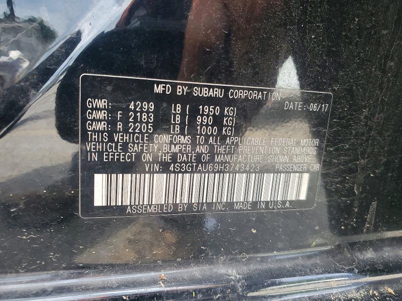 Продаж на аукціоні авто 2017 Subaru Impreza, vin: 4S3GTAU69H3743423, номер лоту: 55057106