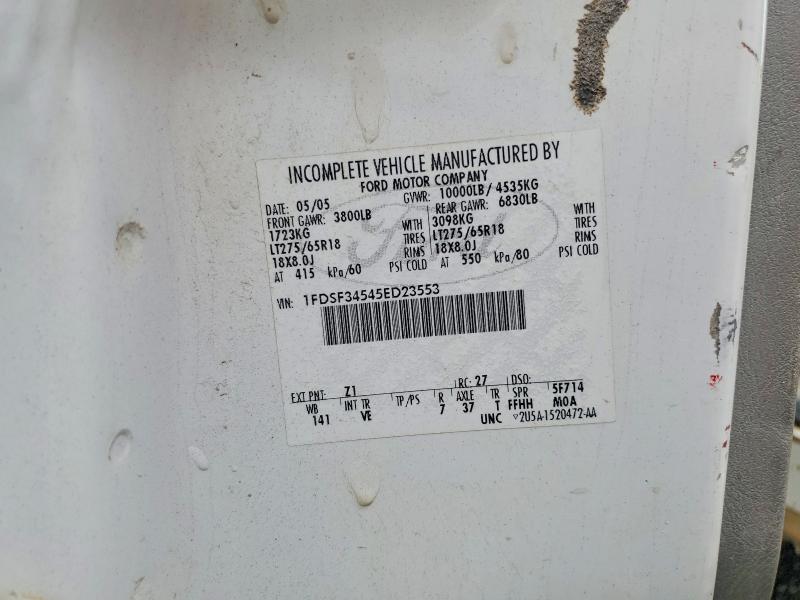 51115556 :رقم المزاد ، 1FDSF34545ED23553 vin ، 2005 Ford F350 مزاد بيع