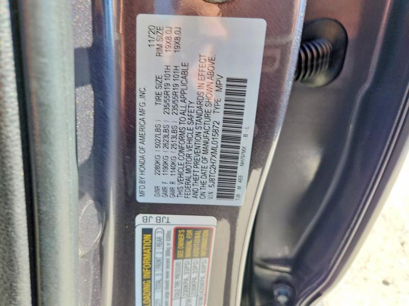 Aukcja sprzedaży 2021 Acura Rdx, vin: 5J8TC2H7XML015872, numer aukcji: 54054046