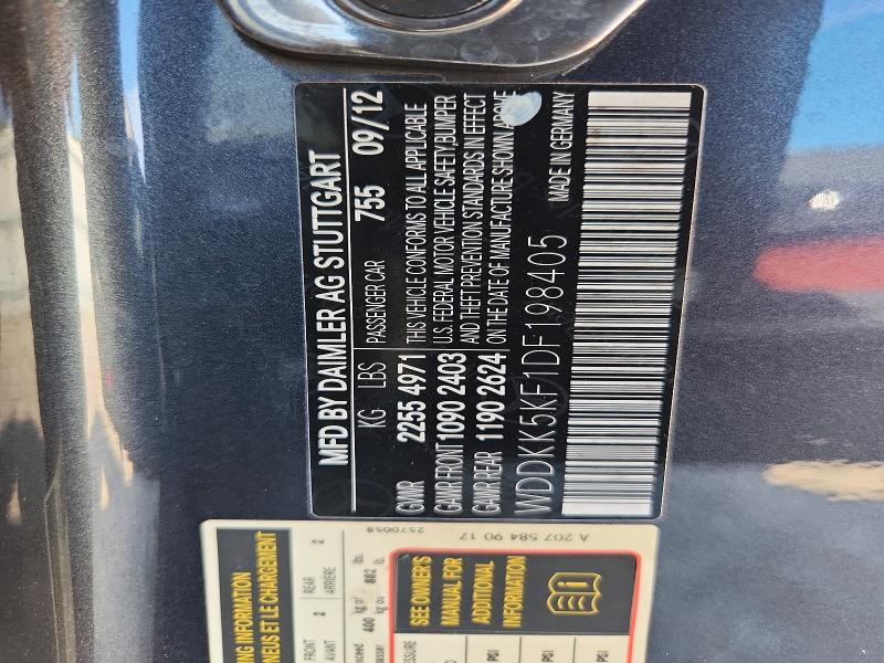Aukcja sprzedaży 2013 Mercedes-benz E, vin: WDDKK5KF1DF198405, numer aukcji: 53183216
