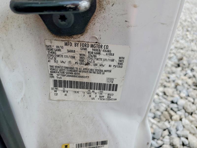 2011 Ford F250 მანქანა იყიდება აუქციონზე, vin: 1FTBF2B68BEB05377, აუქციონის ნომერი: 54476866