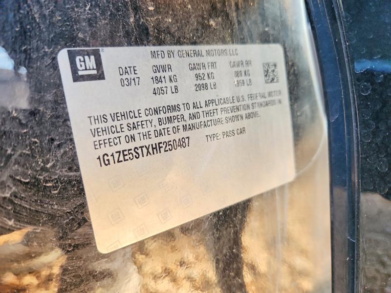 Продаж на аукціоні авто 2017 Chevrolet Malibu, vin: 1G1ZE5STXHF250487, номер лоту: 52132966