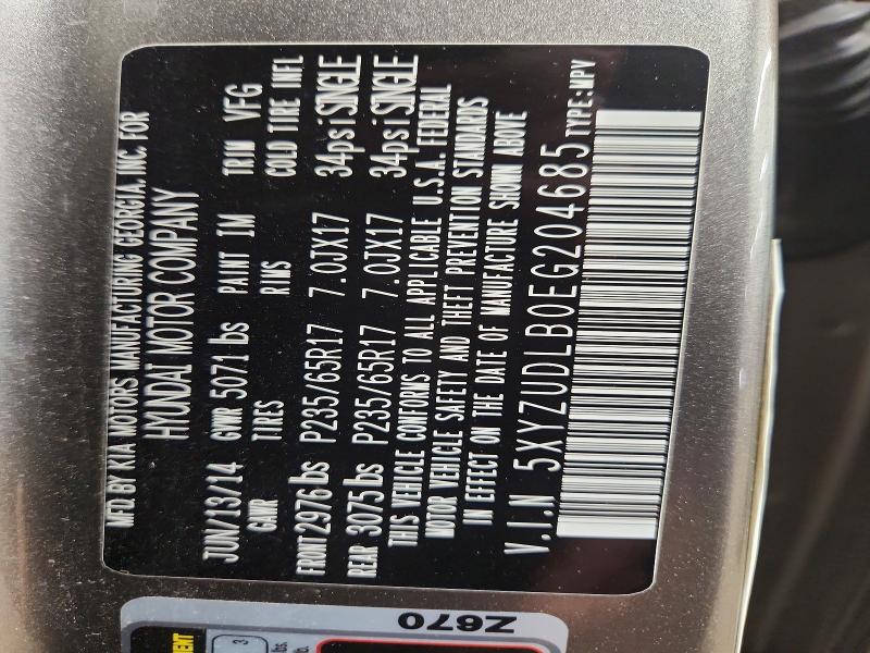 Продаж на аукціоні авто 2014 Hyundai Santa Fe Sport, vin: 5XYZUDLB0EG204685, номер лоту: 53118986