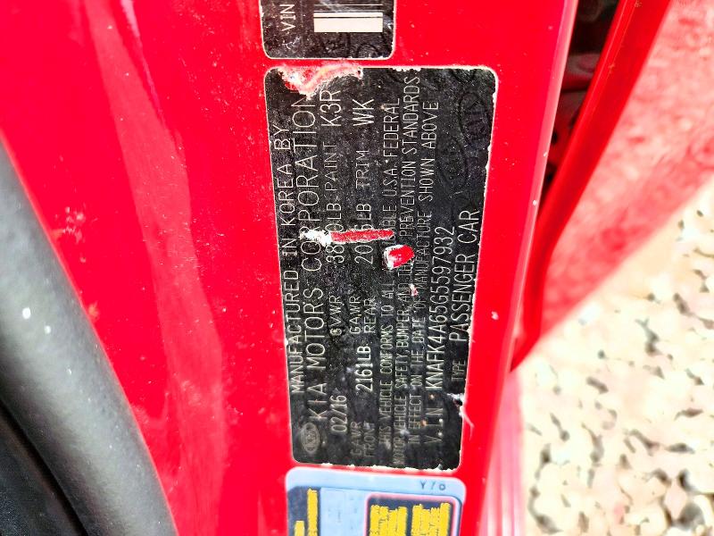 54868696 :رقم المزاد ، KNAFK4A65G5597932 vin ، 2016 Kia Forte مزاد بيع
