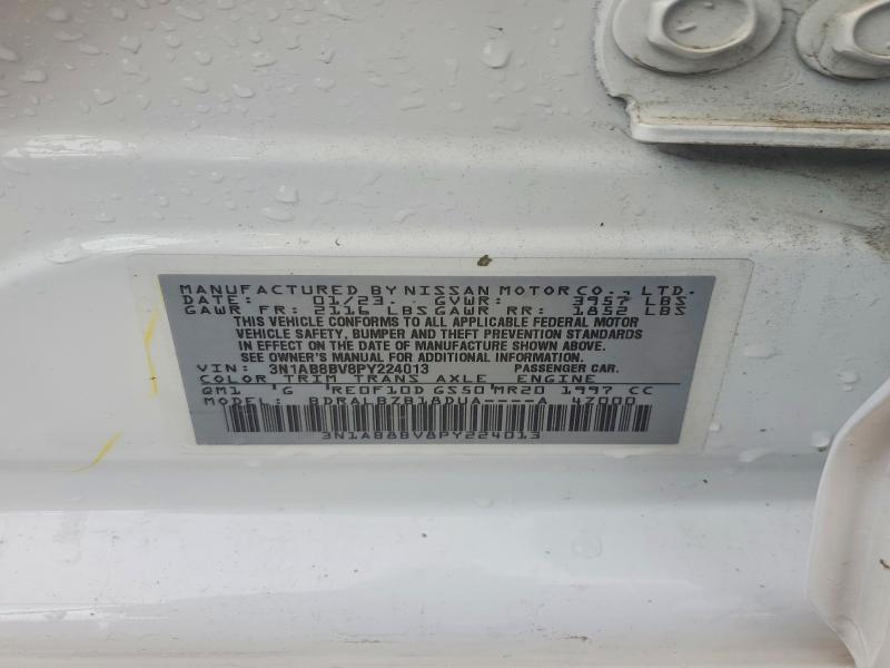 Продажа на аукционе авто 2023 Nissan Sentra, vin: 3N1AB8BV8PY224013, номер лота: 52662806
