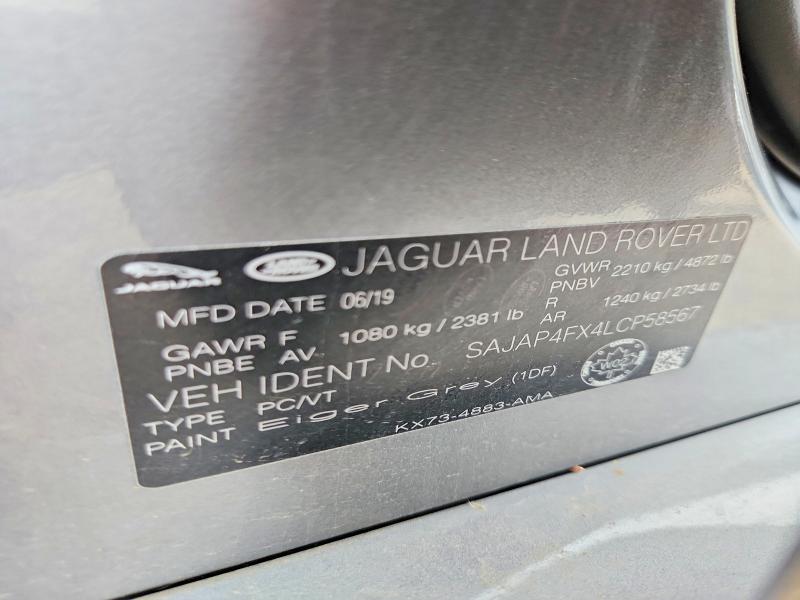 Продажа на аукционе авто 2020 Jaguar Xe, vin: SAJAP4FX4LCP58567, номер лота: 54488406