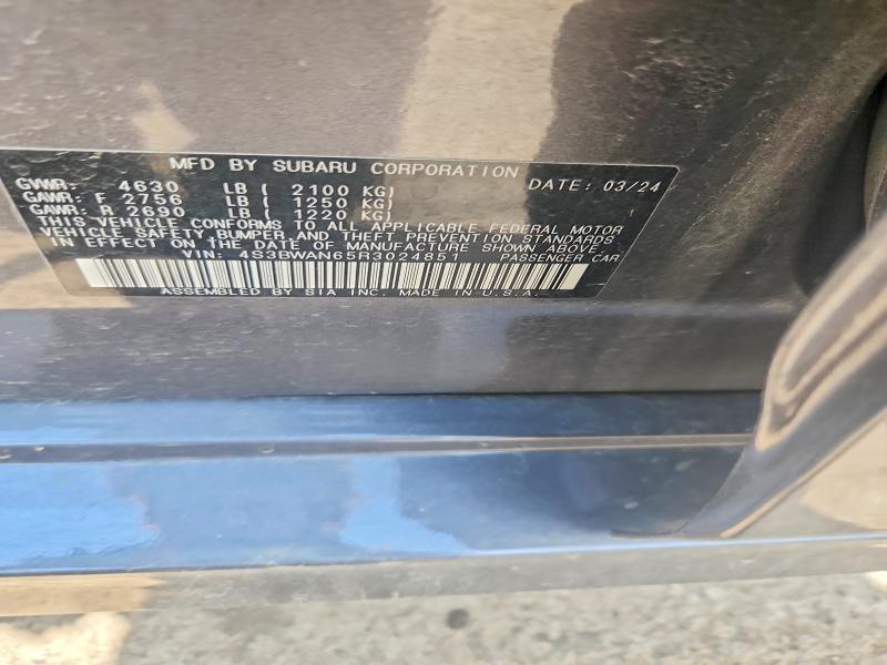Aukcja sprzedaży 2024 Subaru Legacy, vin: 4S3BWAN65R3024851, numer aukcji: 52757676