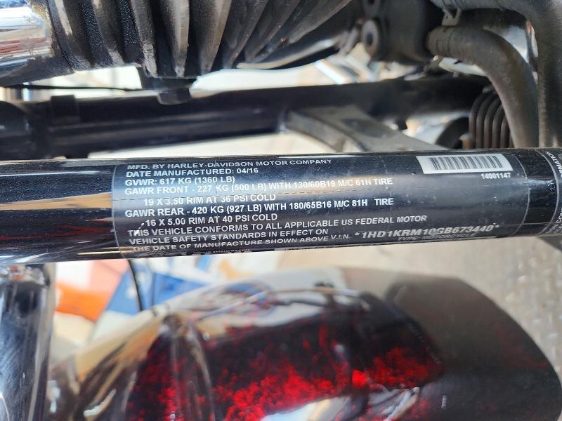 Продажа на аукционе авто 2016 Harley-davidson Flhxs, vin: 1HD1KRM10GB673440, номер лота: 53175536
