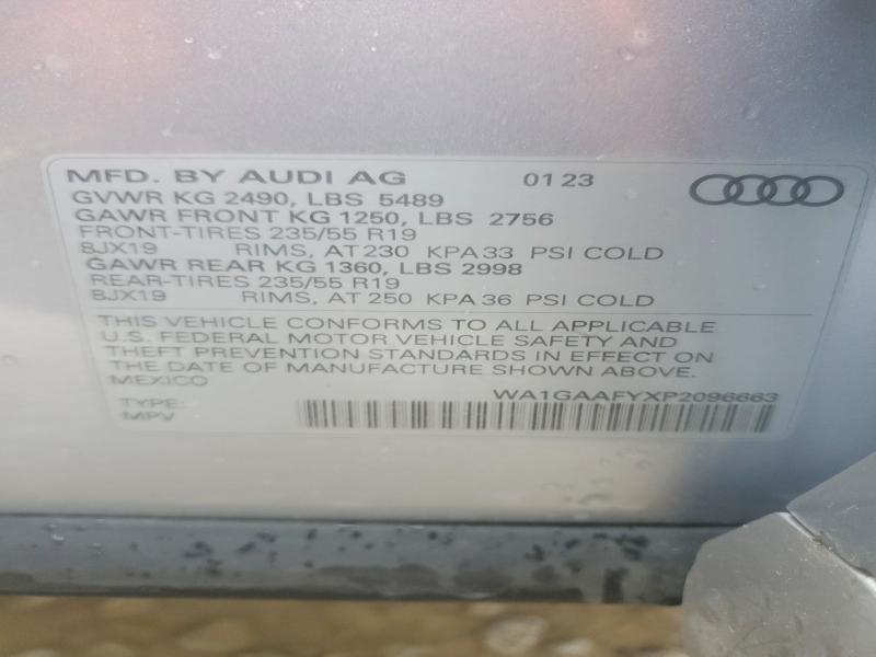 Продаж на аукціоні авто 2023 Audi Q5, vin: WA1GAAFYXP2096663, номер лоту: 54177676