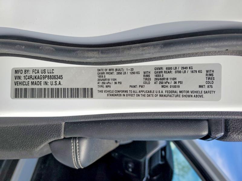 Продажа на аукционе авто 2023 Jeep Grand Cherokee, vin: 1C4RJKAG9P8806345, номер лота: 53883986