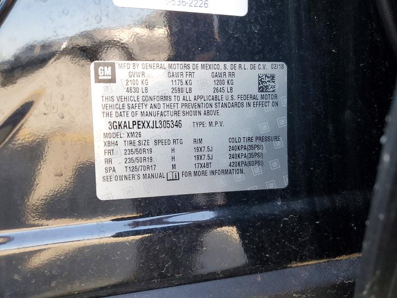 Aukcja sprzedaży 2018 Gmc Terrain, vin: 3GKALPEXXJL305346, numer aukcji: 52058956