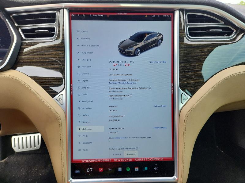 Aukcja sprzedaży 2015 Tesla Model S, vin: 5YJSA1H47FF089823, numer aukcji: 51829276