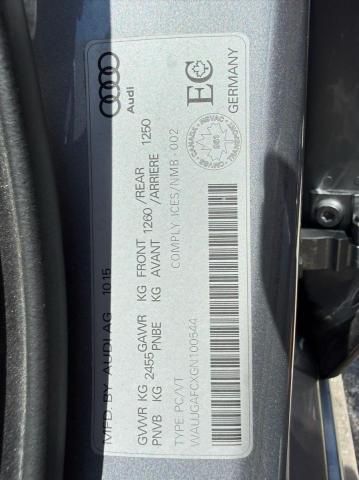 53270376 :رقم المزاد ، WAUJGAFCXGN100544 vin ، 2016 Audi A6 مزاد بيع