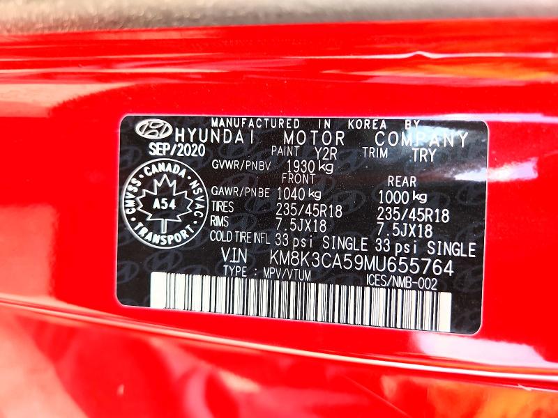 Aukcja sprzedaży 2021 Hyundai Kona, vin: KM8K3CA59MU655764, numer aukcji: 53925056