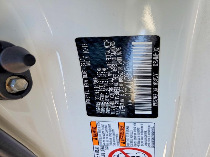 54261296 :رقم المزاد ، JF1ZCAC1XE9602339 vin ، 2014 Subaru Brz مزاد بيع