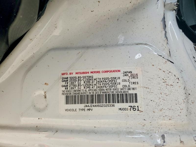 Продажа на аукционе авто 2016 Mitsubishi Outlander, vin: JA4JZ4AX6GZ025336, номер лота: 52029056