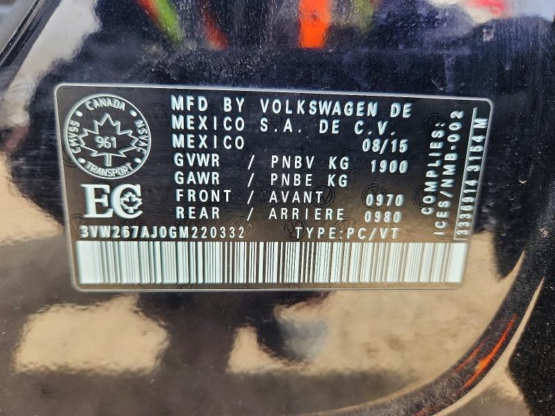 Aukcja sprzedaży 2016 Volkswagen Jetta, vin: 3VW267AJ0GM220332, numer aukcji: 49760566