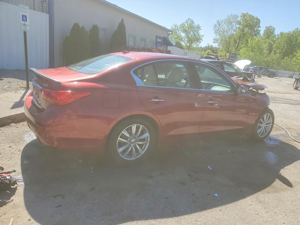 53281876 :رقم المزاد ، JN1BV7ARXEM697647 vin ، 2014 Infiniti Q50 مزاد بيع