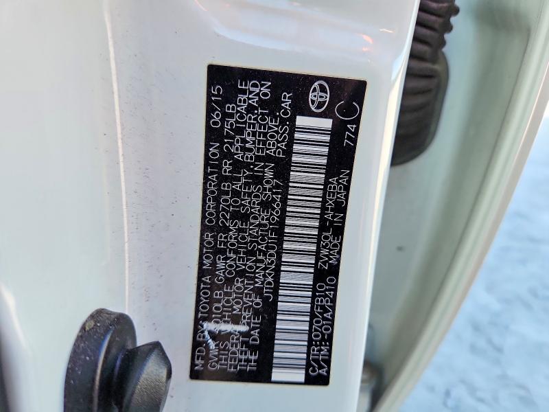 52142446 :رقم المزاد ، JTDKN3DU1F1966417 vin ، 2015 Toyota Prius مزاد بيع