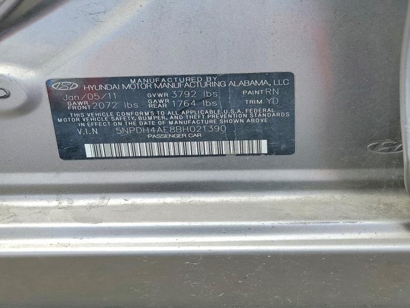 Aukcja sprzedaży 2011 Hyundai Elantra, vin: 5NPDH4AE8BH021390, numer aukcji: 51985946