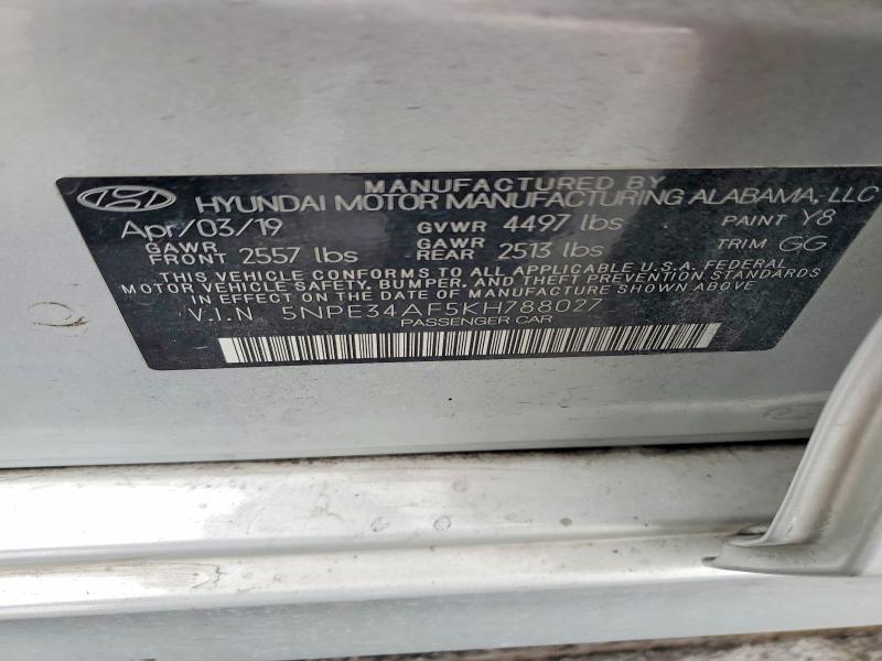 Продажа на аукционе авто 2019 Hyundai Sonata, vin: 5NPE34AF5KH788027, номер лота: 51689796