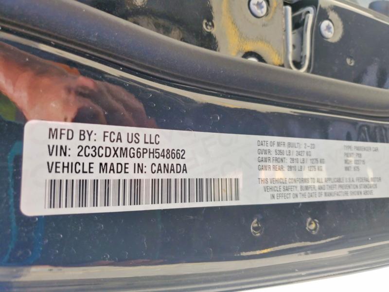 Продаж на аукціоні авто 2023 Dodge Charger, vin: 2C3CDXMG6PH548662, номер лоту: 53187846