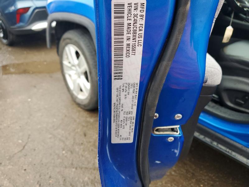 Продажа на аукционе авто 2022 Jeep Compass, vin: 3C4NJCBBXNT155877, номер лота: 52294676
