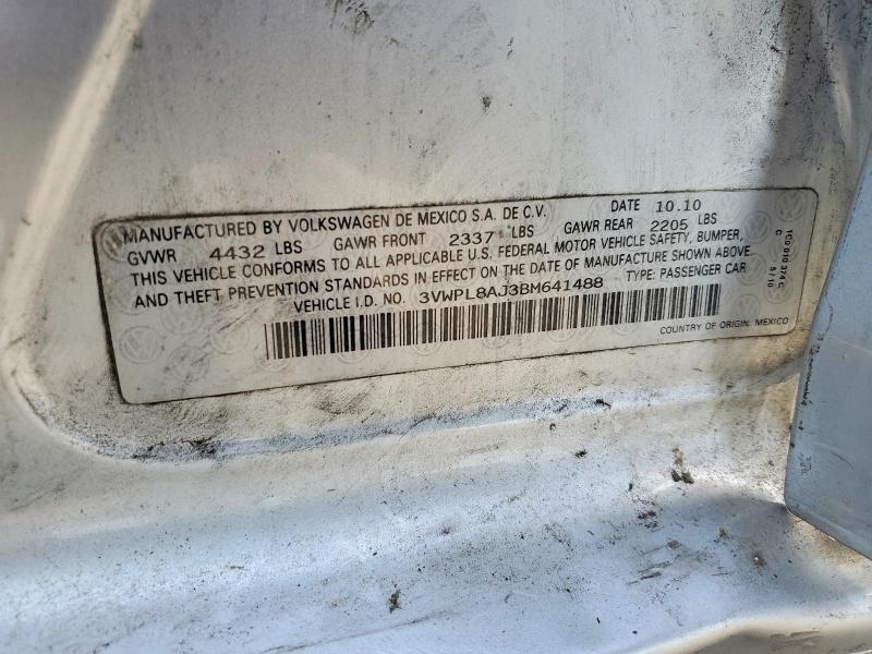Aukcja sprzedaży 2011 Volkswagen Jetta, vin: 3VWPL8AJ3BM641488, numer aukcji: 53181486