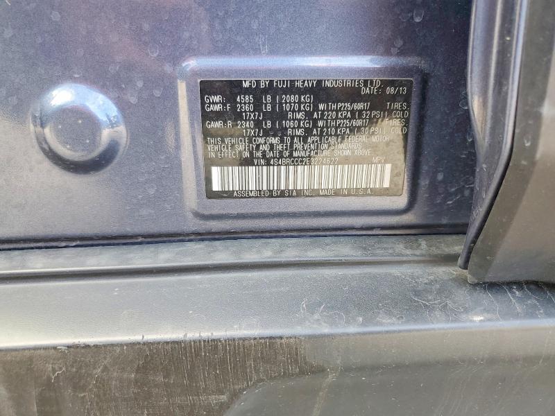 Продаж на аукціоні авто 2014 Subaru Outback, vin: 4S4BRCCC2E3224622, номер лоту: 53956046