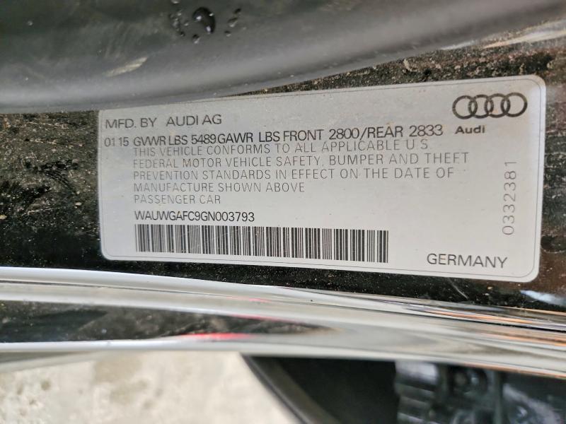 Aukcja sprzedaży 2016 Audi A7, vin: WAUWGAFC9GN003793, numer aukcji: 55184516