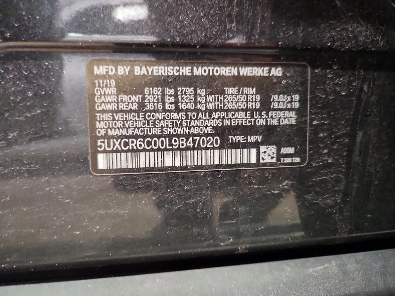 Auction sale of the 2020 Bmw X5, vin: 5UXCR6C00L9B47020, lot number: 54666946
