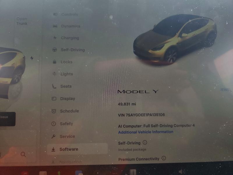 Продаж на аукціоні авто 2023 Tesla Model Y, vin: 7SAYGDEE1PA135106, номер лоту: 52188006
