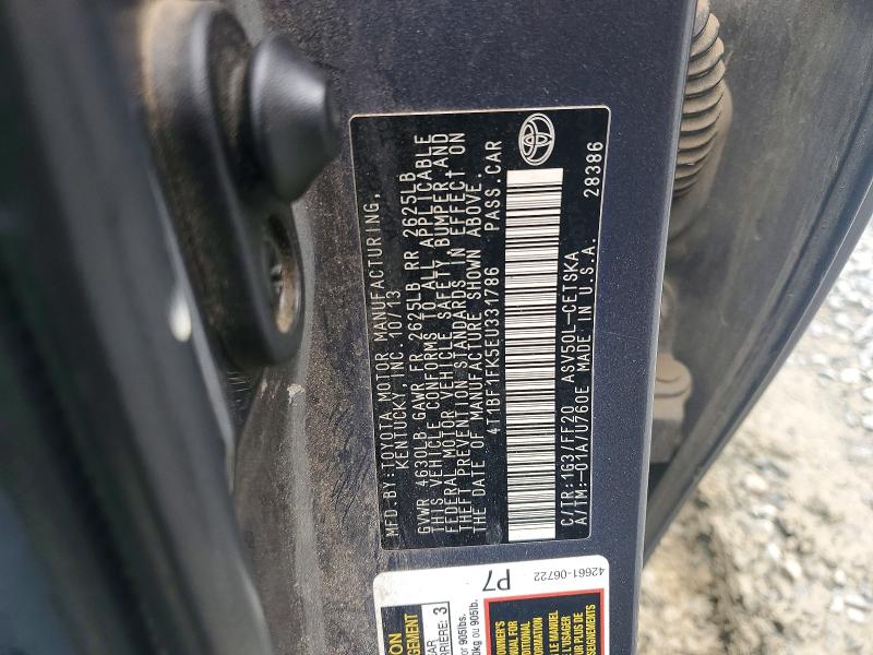 Продажа на аукционе авто 2014 Toyota Camry, vin: 4T1BF1FK5EU331786, номер лота: 54782036