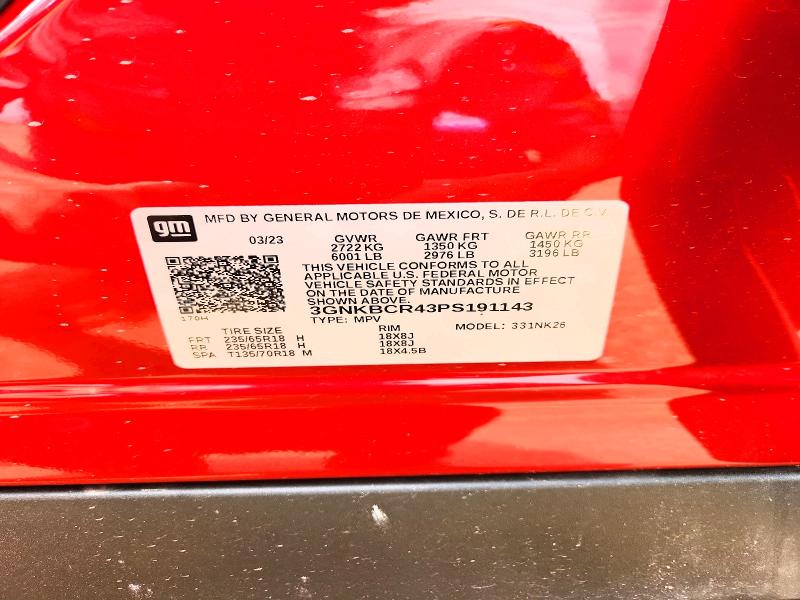 Aukcja sprzedaży 2023 Chevrolet Blazer, vin: 3GNKBCR43PS191143, numer aukcji: 51968706