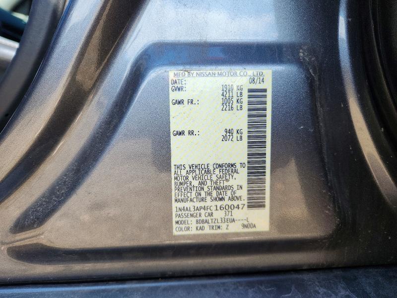 Aukcja sprzedaży 2015 Nissan Altima, vin: 1N4AL3AP4FC160047, numer aukcji: 53075996
