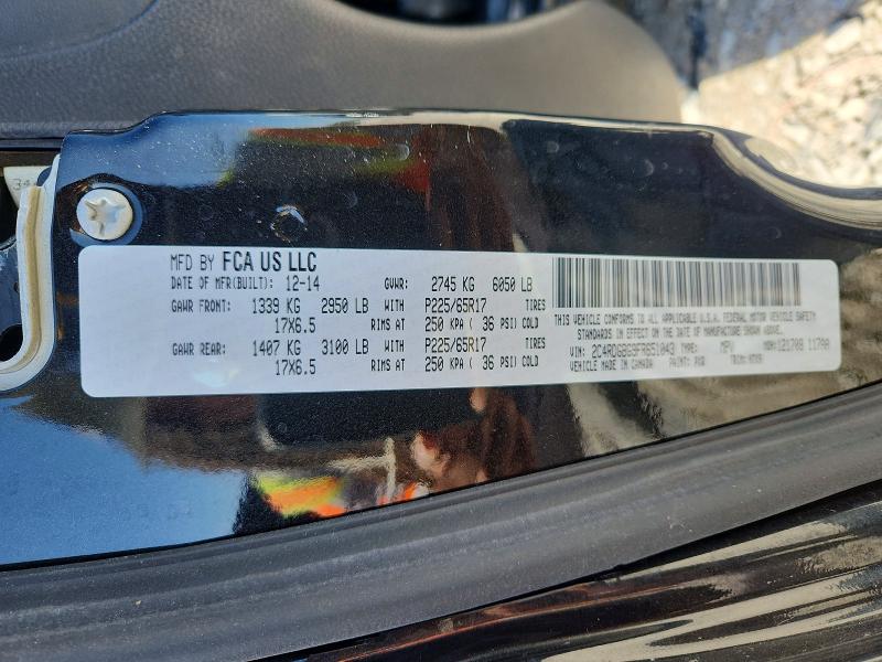 2015 Dodge Grand Caravan მანქანა იყიდება აუქციონზე, vin: 2C4RDGBG9FR651043, აუქციონის ნომერი: 53032716