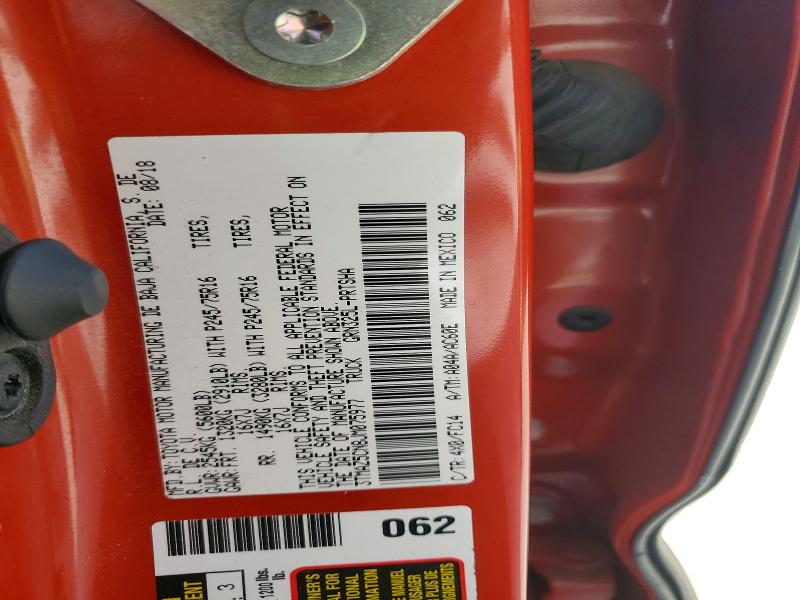 2018 Toyota Tacoma მანქანა იყიდება აუქციონზე, vin: 3TMAZ5CN8JM075977, აუქციონის ნომერი: 55336656